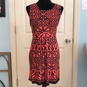Black & Orange business casual dress By Enfocus 6P